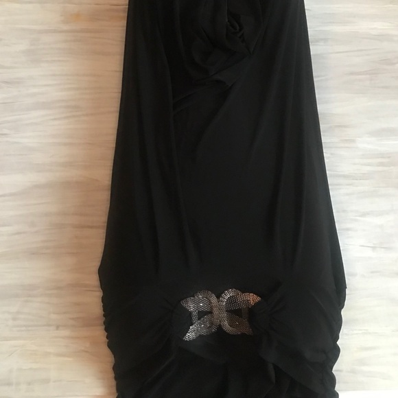 Cowl Neck Halter Backless Dress - Picture 9 of 16